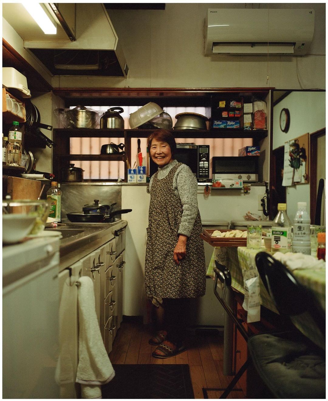 old photograph of Japanese man with back tattoo