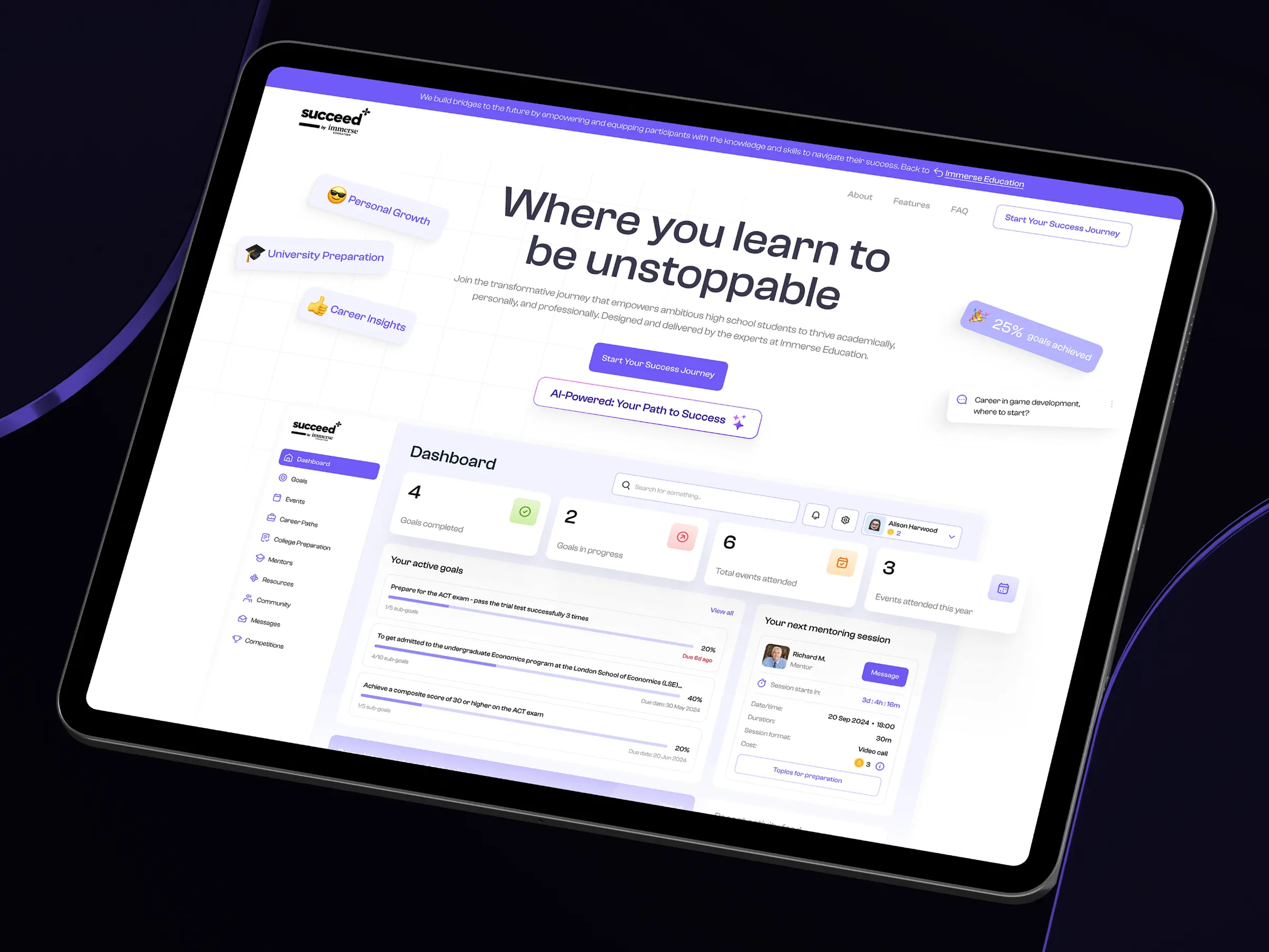 modern painting of man with glasses