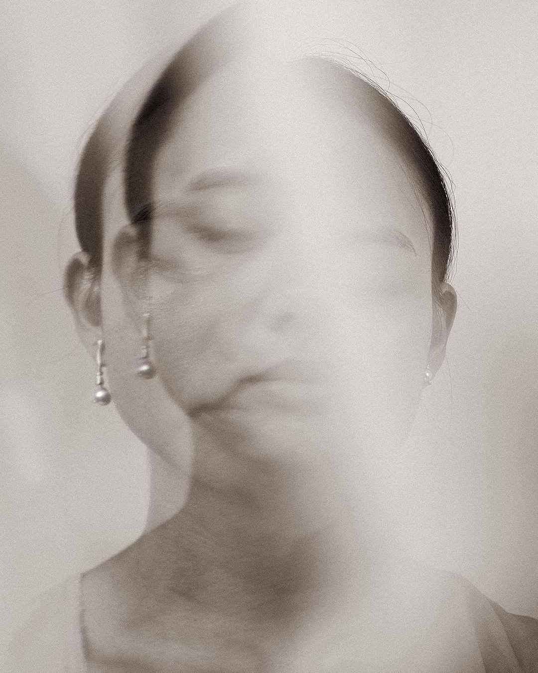 painting of man hiking in snow