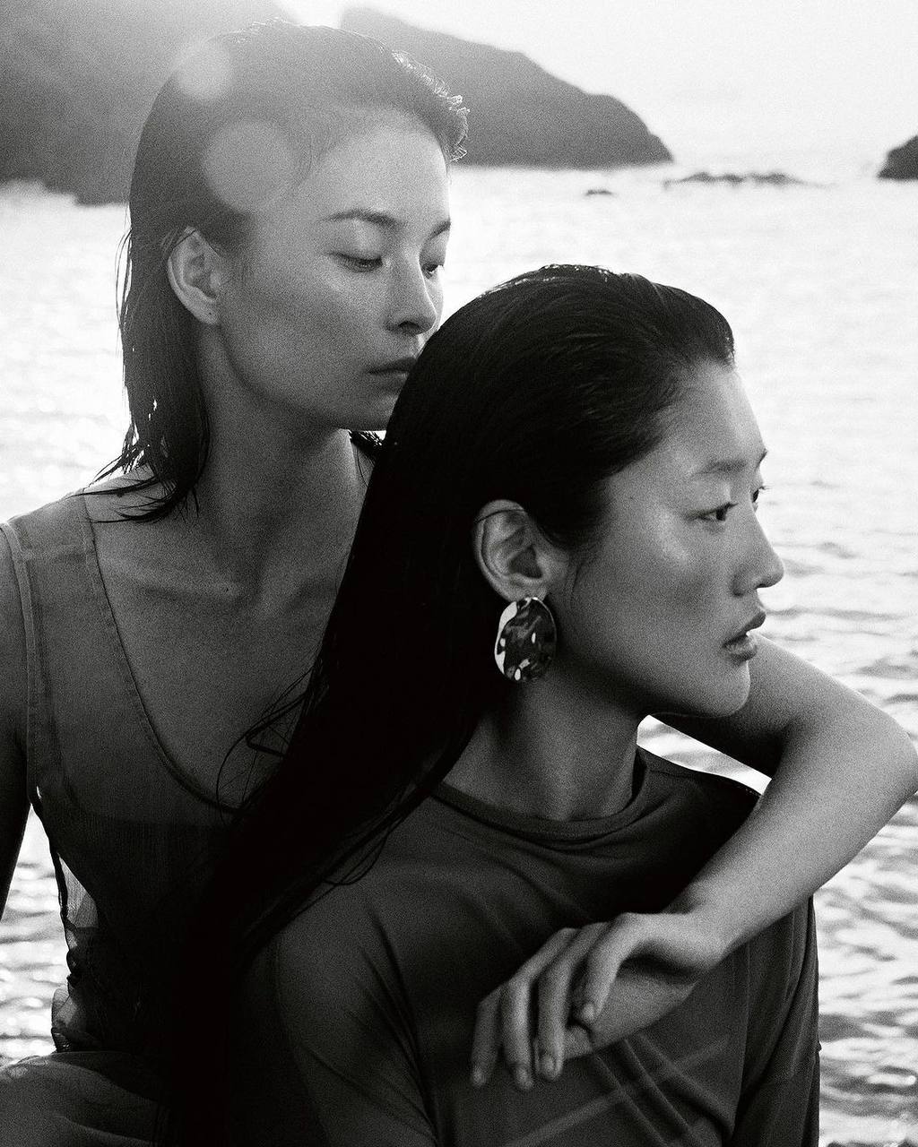 old photograph of Japanese man with back tattoo