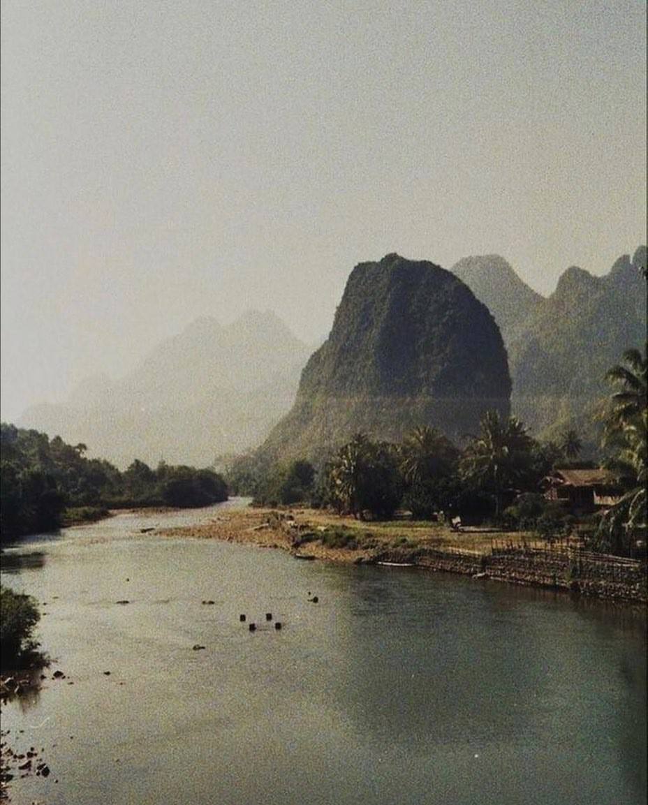 photograph of setting sun