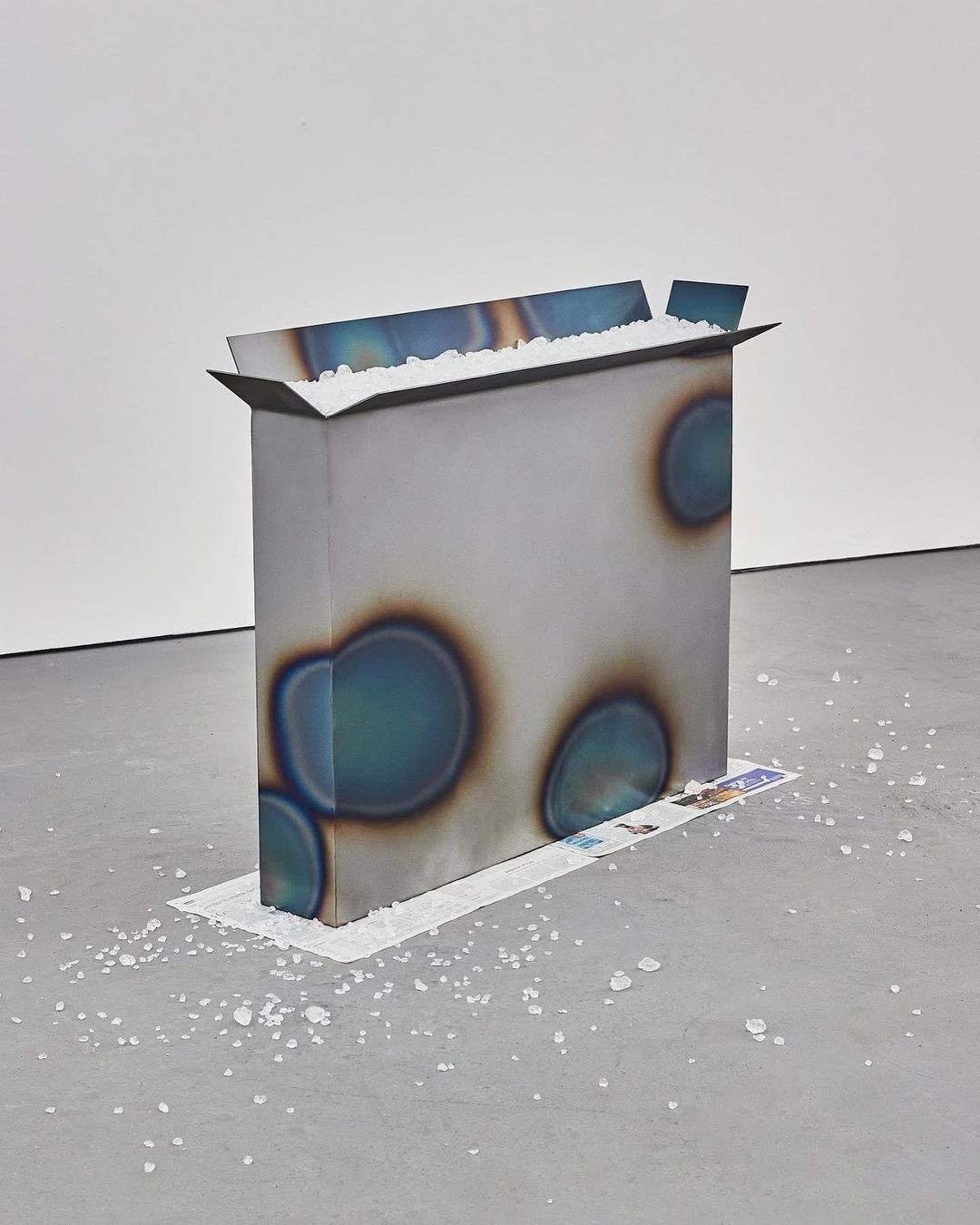 sculpture of multiple tv monitors